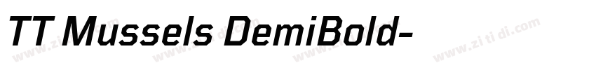 TT Mussels DemiBold字体转换 TT Mussels DemiBold字体转换